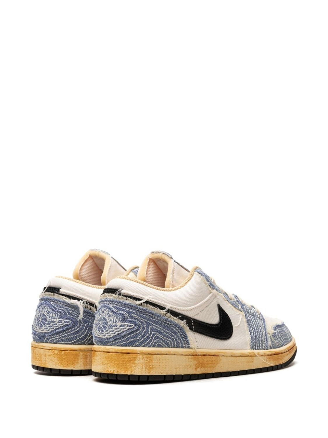 Jordan кроссовки Air Jordan 1 Low SE Sashiko Denim, белый — фото 3