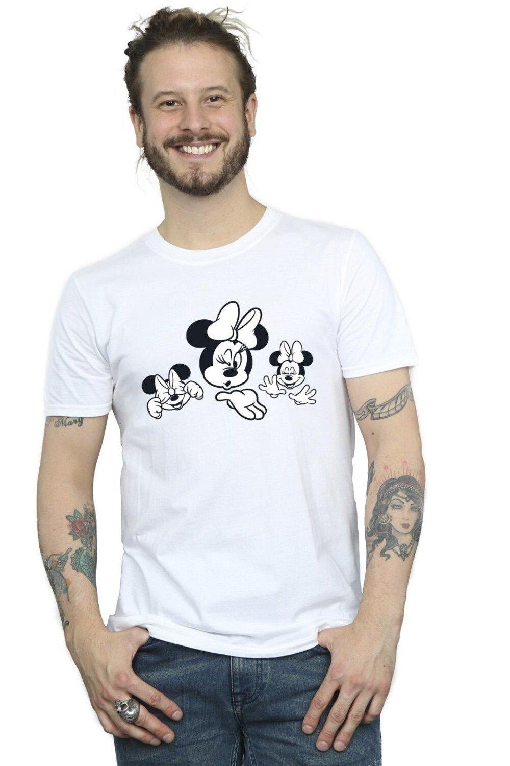 

Футболка с тремя лицами Минни Маус Disney, белый