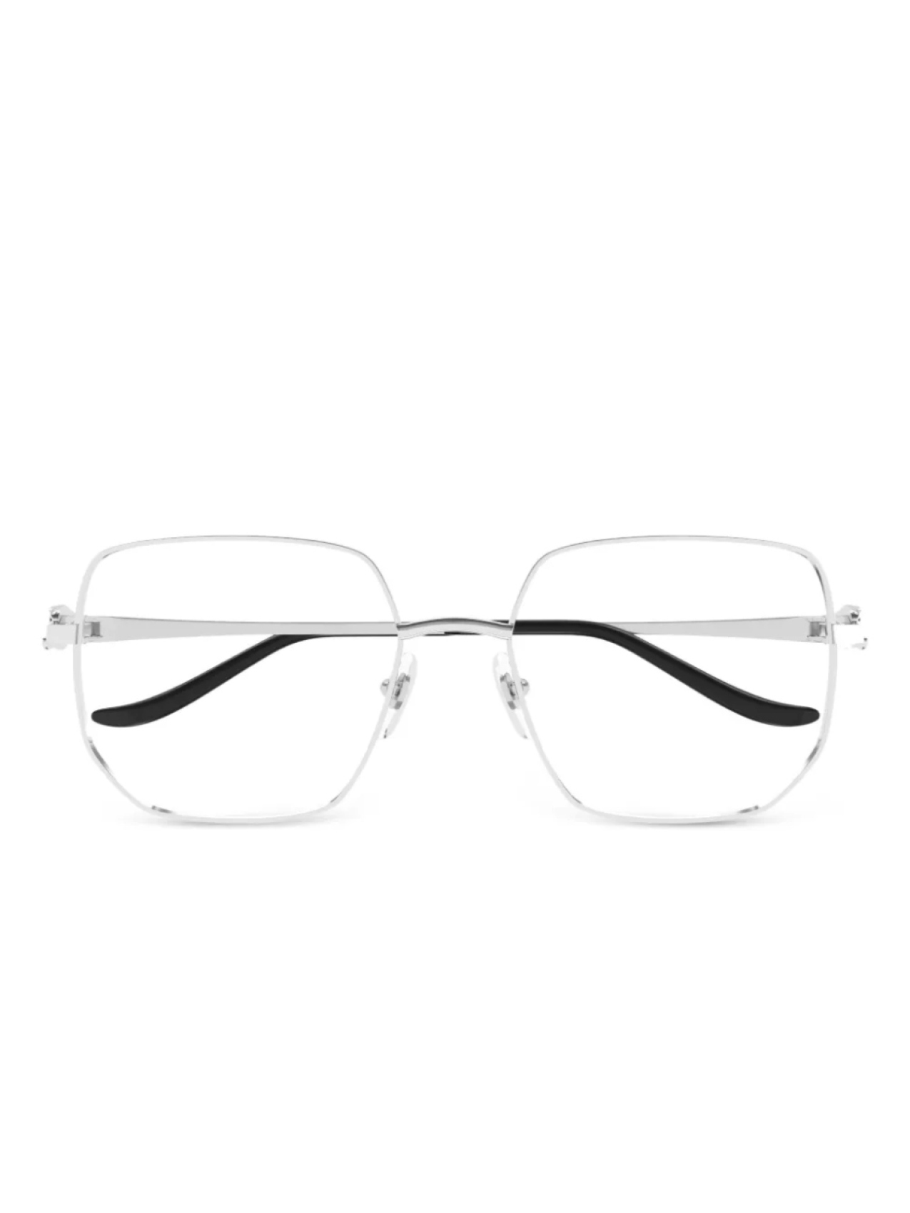 

Cartier Eyewear logo-engraved очки, серебряный