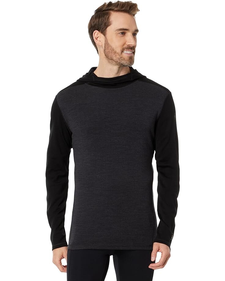 

Худи Smartwool Merino 250 Base Layer, цвет Black/Charcoal Heather