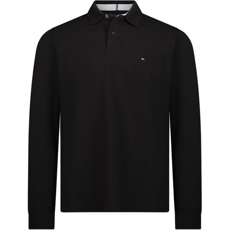 

Tommy Hilfiger Мужская черная поло, Черный, Tommy Hilfiger Мужская черная поло