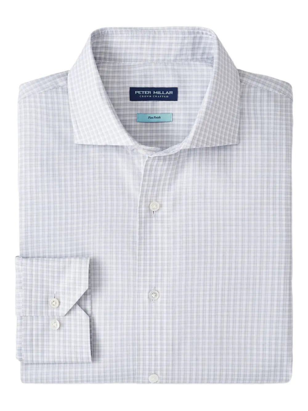 

Рубашка Torino в клетку с длинными рукавами Peter Millar, серый