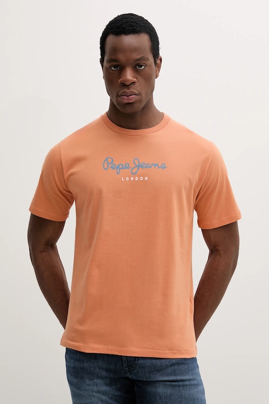 

Футболка хлопковая Eggo Pepe Jeans, оранжевый