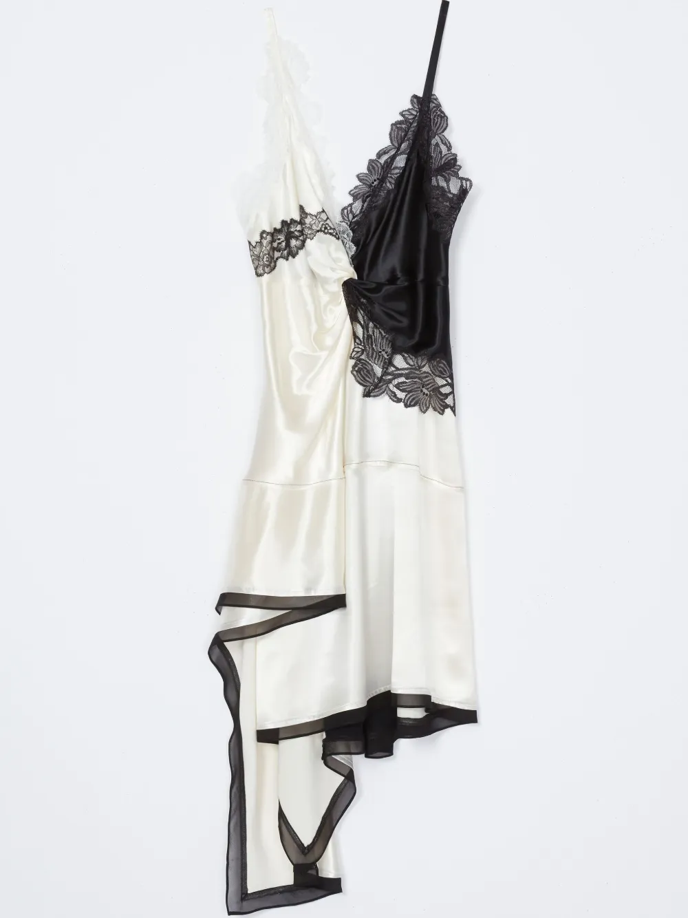 

Асимметричное платье-комбинация 3.1 Phillip Lim, белый