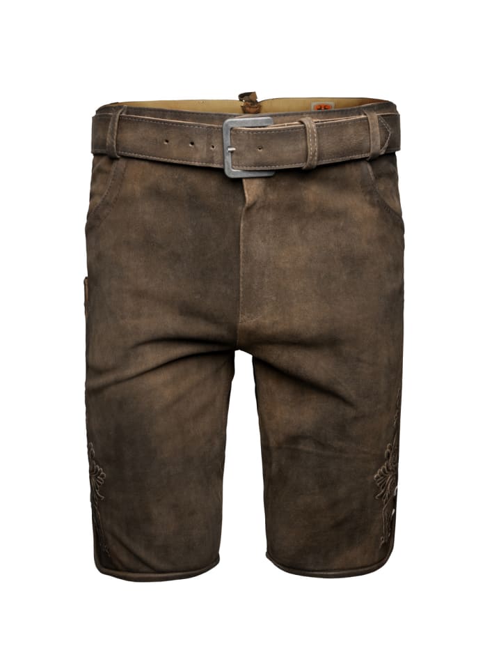 

Кожаные брюки ELM коричневого цвета Maddox Country