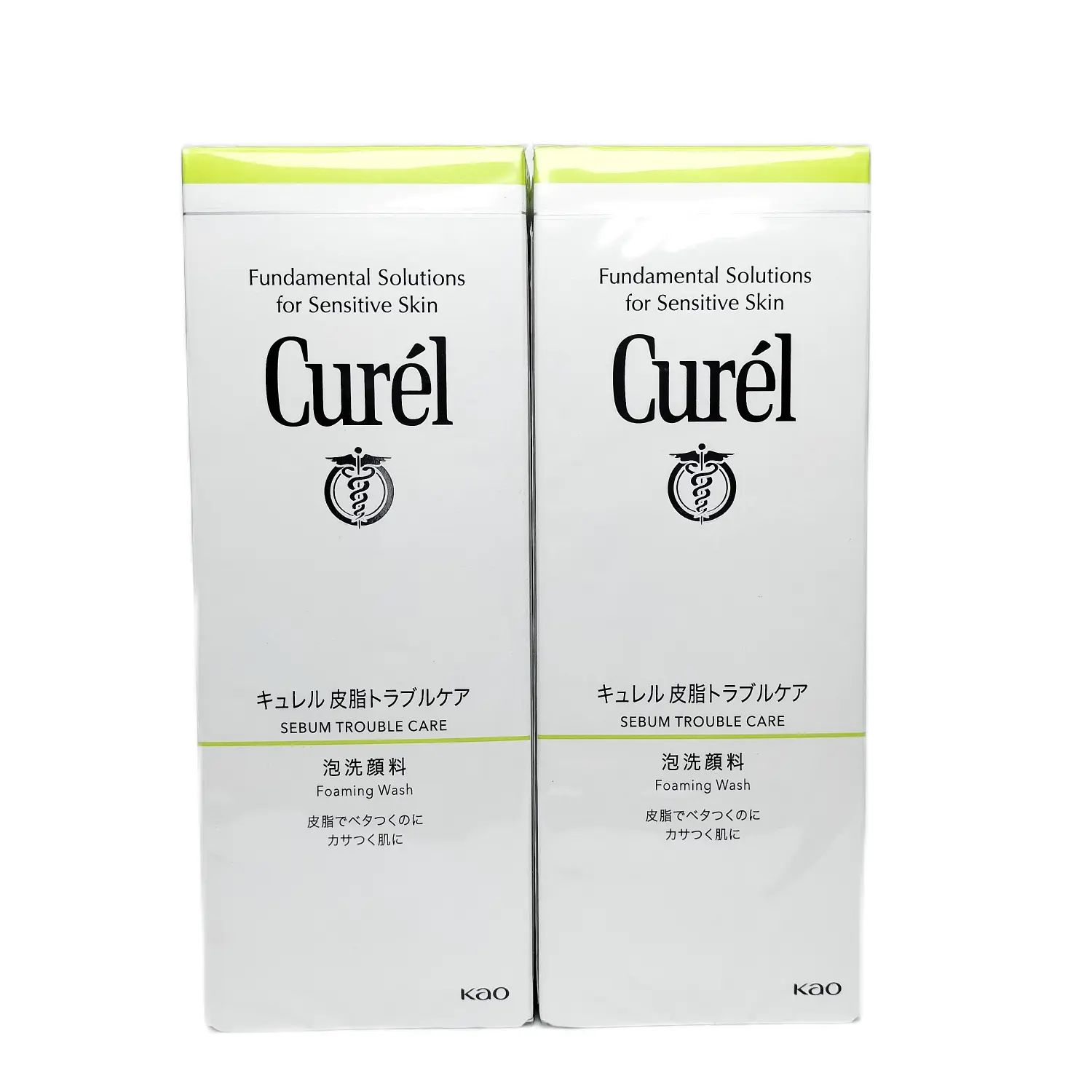 Очищающая пенка для лица Curel Sebum Trouble Care Foaming Wash + сменный блок, 150 мл + 130 мл — фото 3