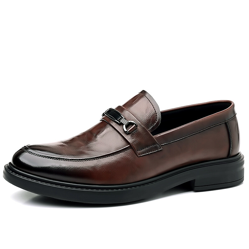 Туфли мужские Men"s Casual Men Low-Top Bull Charm, коричневый — фото 2