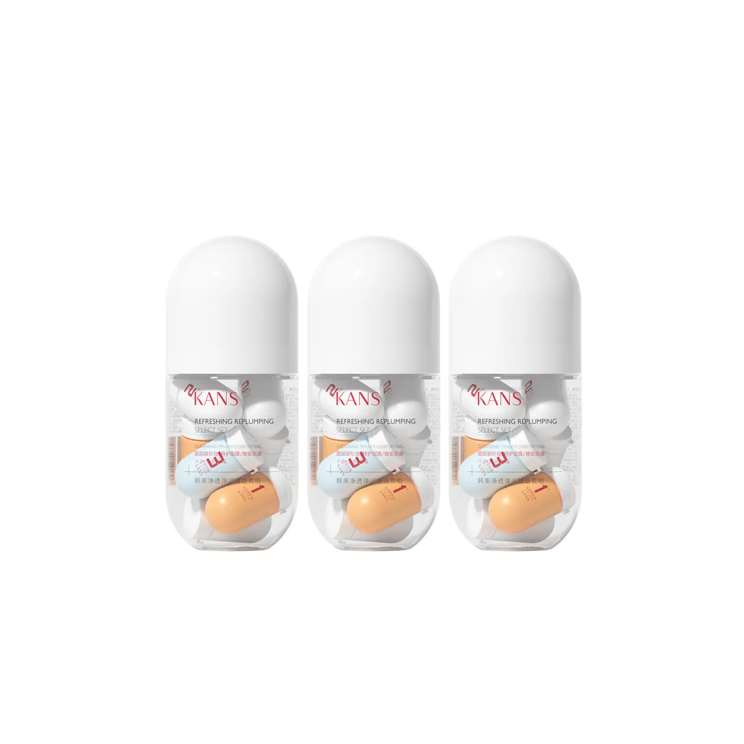 

Очищающая эластичная и увлажняющая премиальная маска-капсула для улучшения настроения увлажняет и питает KANS