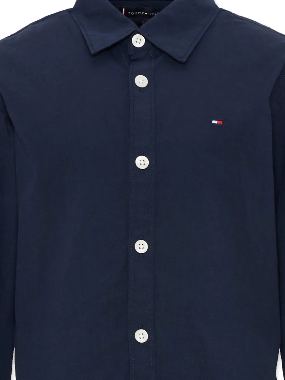 Рубашка с длинными рукавами на пуговицах Tommy Hilfiger Junior, синий — фото 3