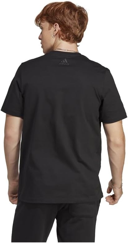 Футболка Adidas ECQ96 Essentials Single Jersey Big Logo с коротким рукавом, черно-белый — фото 3