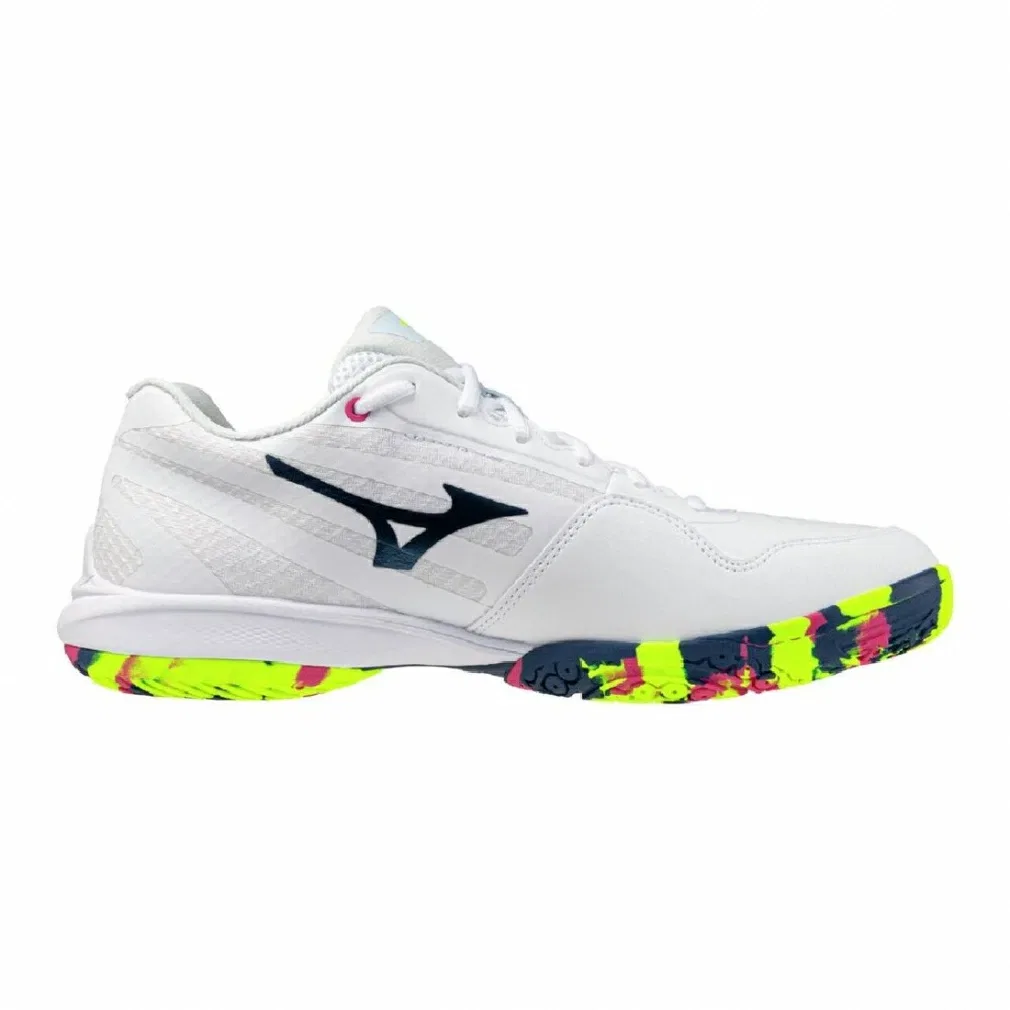 Унисекс бадминтонные кроссовки «Wave Claw 4» от Mizuno, White X Pale Blue — фото 2