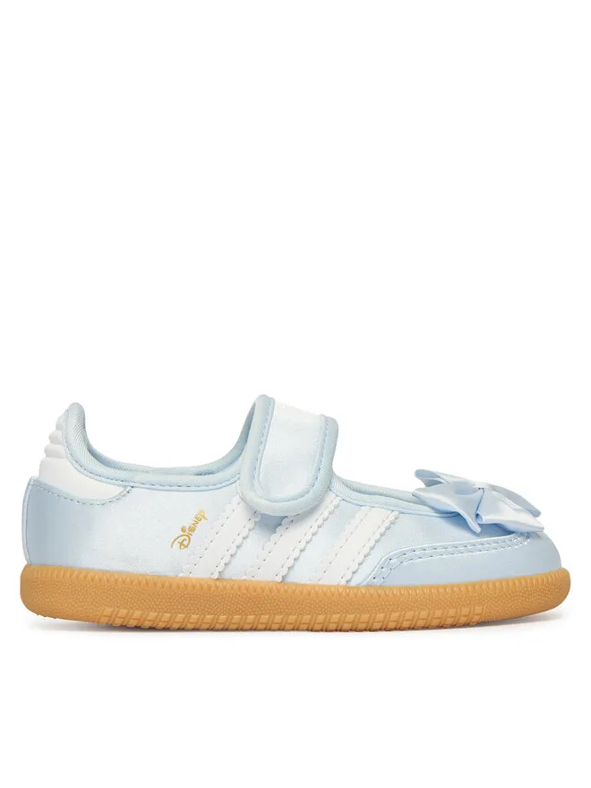Adidas Балетки «Самба Джейн» от Disney, модель IH1760, небесно-голубого цвета