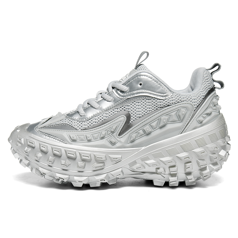 

B.Duck Серебряные унисекс кроссовки с противоскользящей подошвой и усиленной износостойкостью на низком ходу, цвет Silver