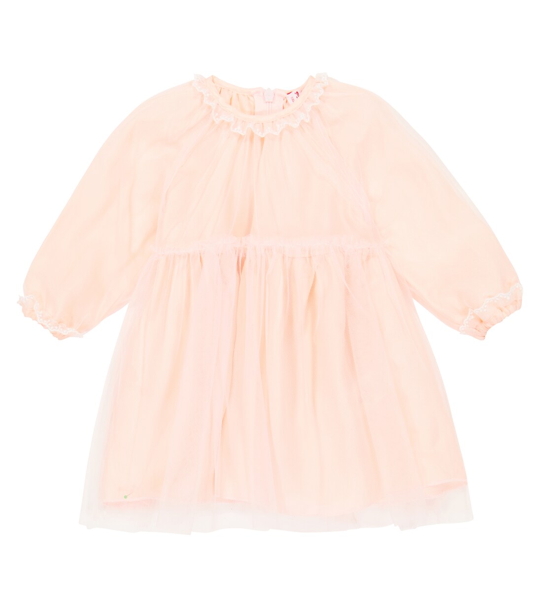 

Детское вышитое платье из тюля Il Gufo, Baby Pink