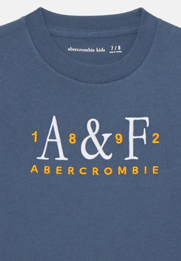 Футболка с фирменным принтом Abercrombie & Fitch, Vintage Indigo — фото 3