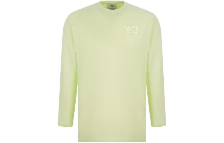 

Y-3 Мужская хлопковая толстовка с длинным рукавом Green