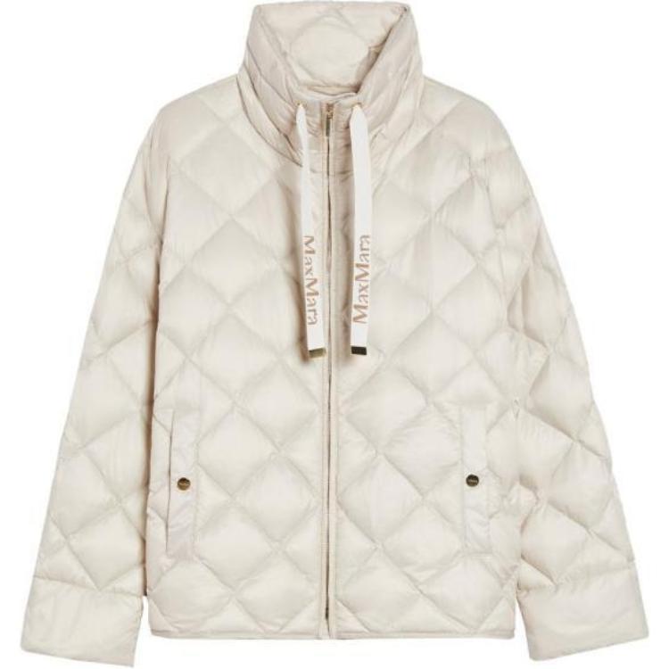 

Куртка Max Mara The Cube Pisoft утепленная на молнии с кулиской MaxMara, бежевый