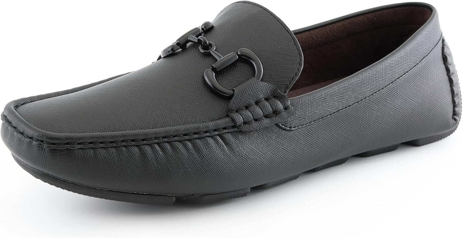 

Мокасины Amali, искусственная кожа с эмалевой пряжкой в виде упряжи и мягкой подкладкой, черный