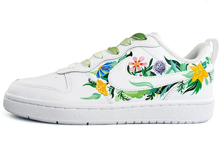 

Кроссовки Nike Court Borough Series Skateboarding Shoes Women's Low-top White/Green, светло-зеленый