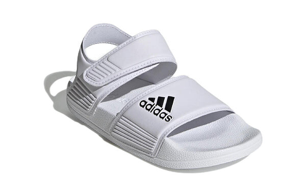 Сандалии adilette sandal 'white black' Adidas, белый — фото 3