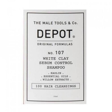 

№ 107 Whiteclay Sebumcontrol 10 мл шампунь для жирных волос, Depot