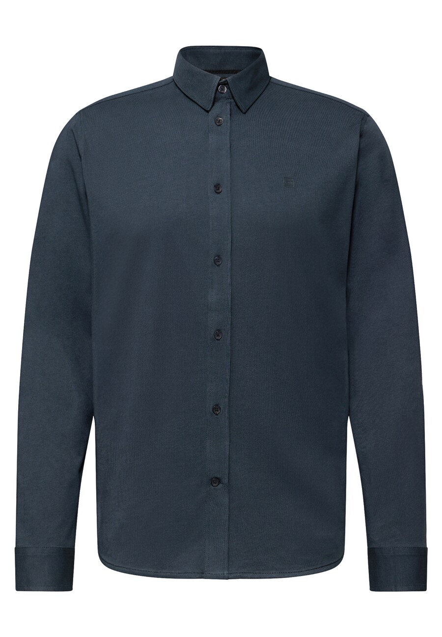 

Рубашка на пуговицах классического кроя Street One MEN, темно-синий