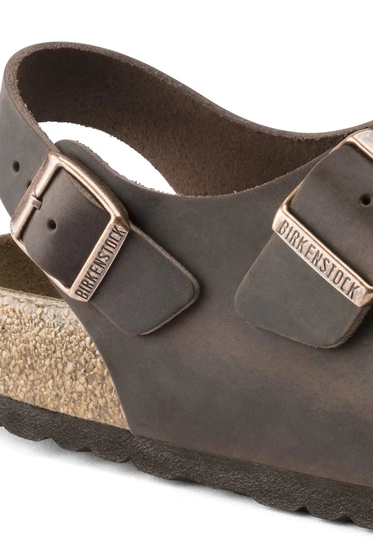 Кожаные сандалии Milano Birkenstock, коричневый — фото 3