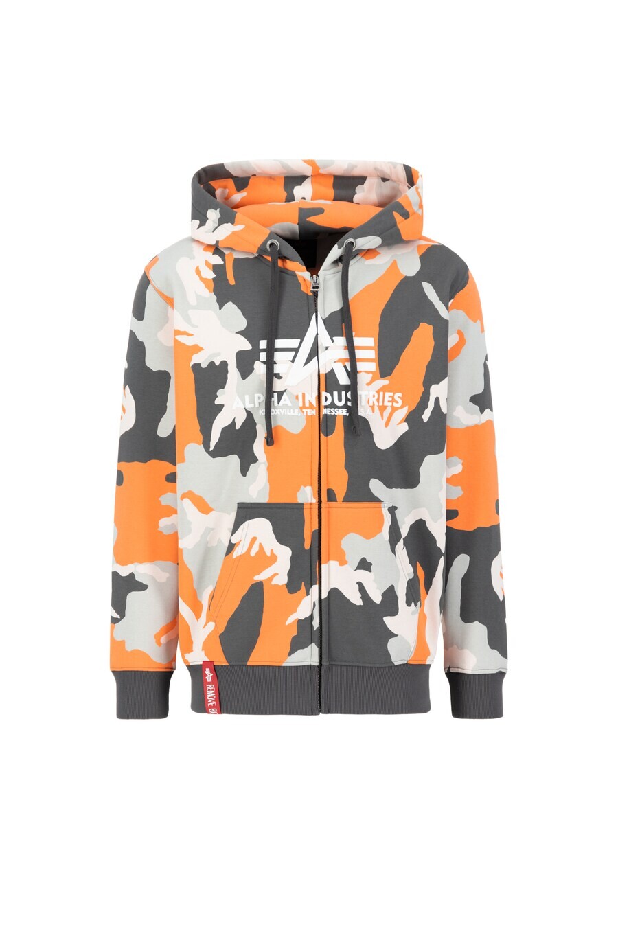 

Толстовка Alpha Industries, цвет Anthracite/Light Grey/Mandarine