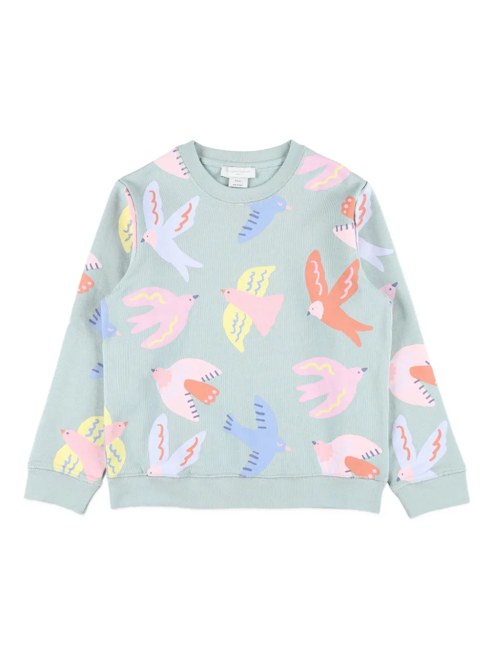 

Толстовка с птичьим принтом Stella McCartney Kids, серый