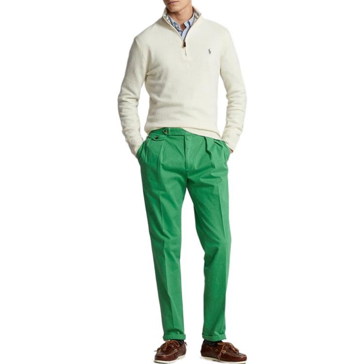 Polo Ralph Lauren FW22 Вязаный свитер мужской белый — фото 4