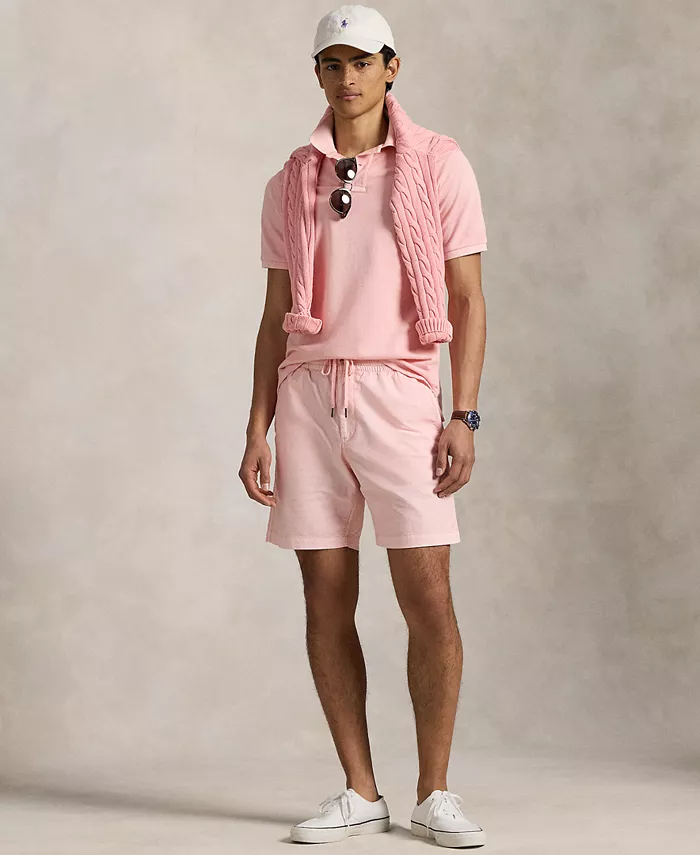 

Мужские шорты Polo Prepster с минеральной окраской, длина 8 дюймов Polo Ralph Lauren, розовый