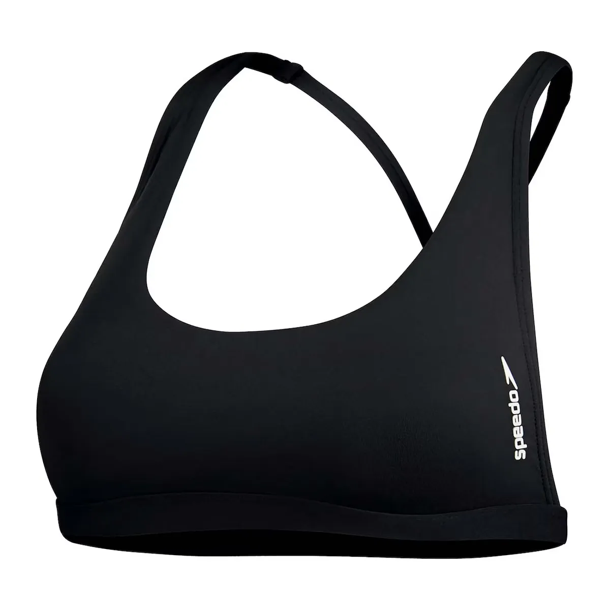 

Женский однотонный трансформируемый бикини-топ Speedo, черный