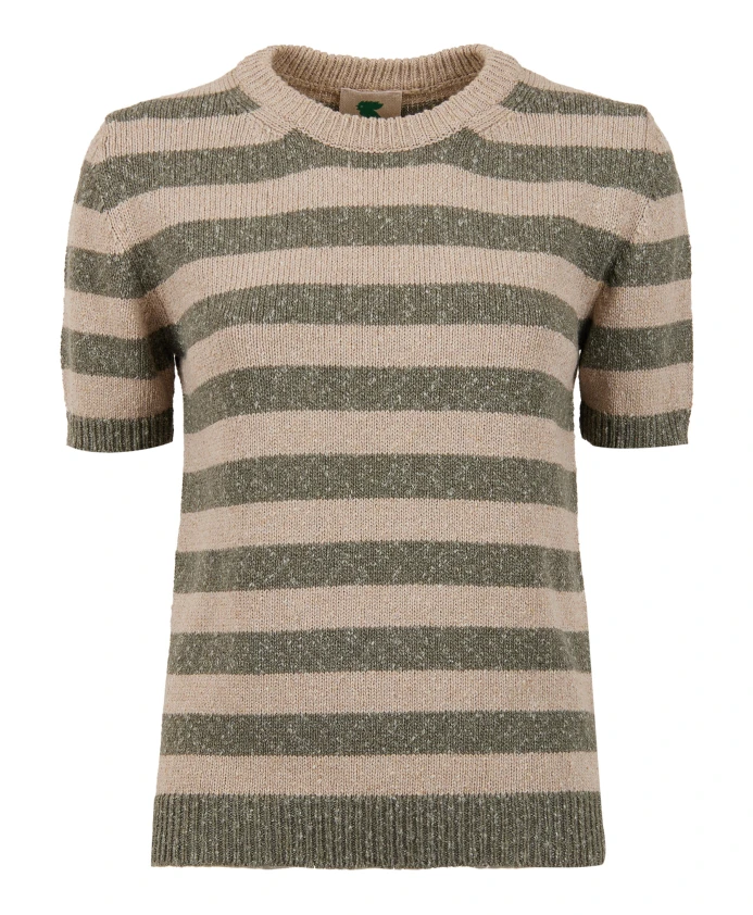 

Зеленая хлопковая футболка с круглым вырезом и двухцветной полоской для женщин Gallo, мультиколор, Зеленый, Зеленая хлопковая футболка с круглым вырезом и двухцветной полоской для женщин Gallo, мультиколор