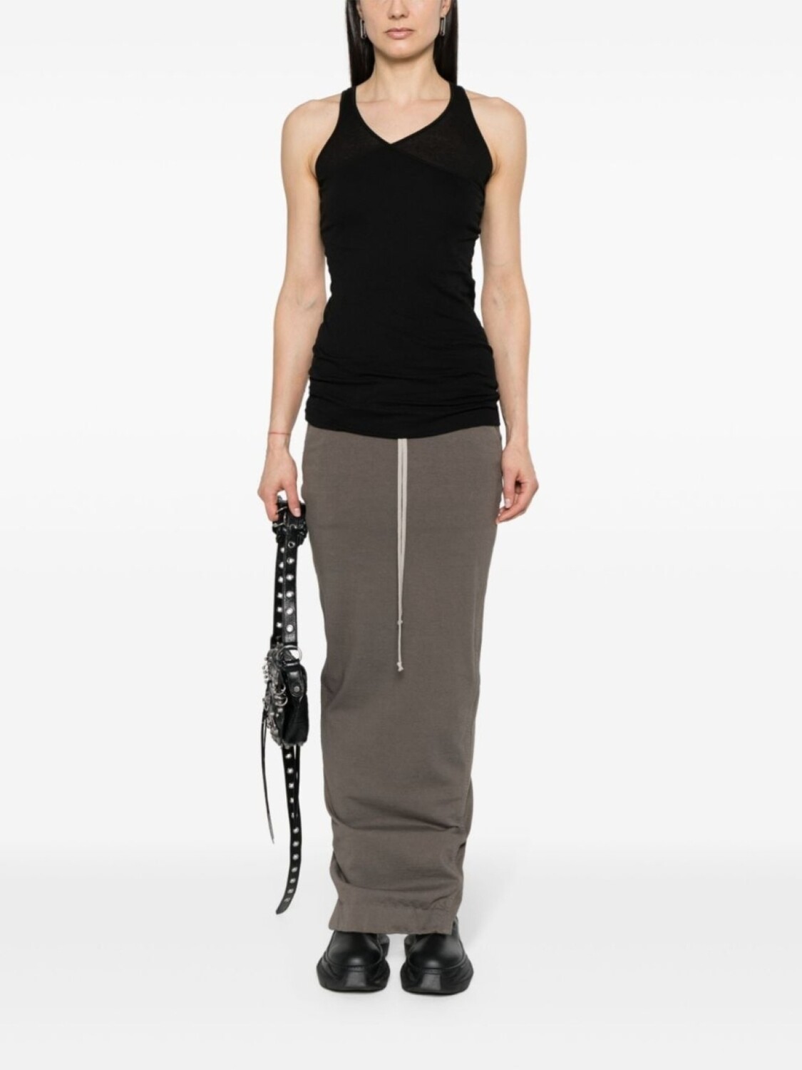 

Rick Owens DRKSHDW топ Double Ziggy, черный