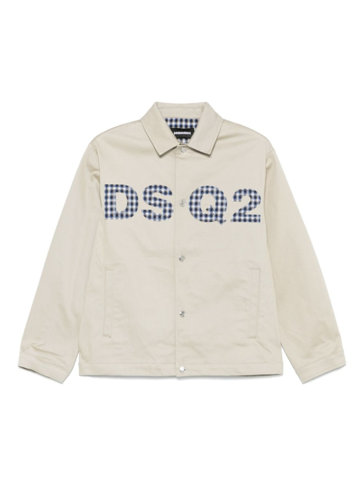 

DSQUARED2 KIDS куртка с вышитым логотипом, нейтральный цвет