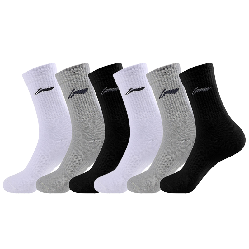 

LINING Носки Crew Unisex Black White Gray