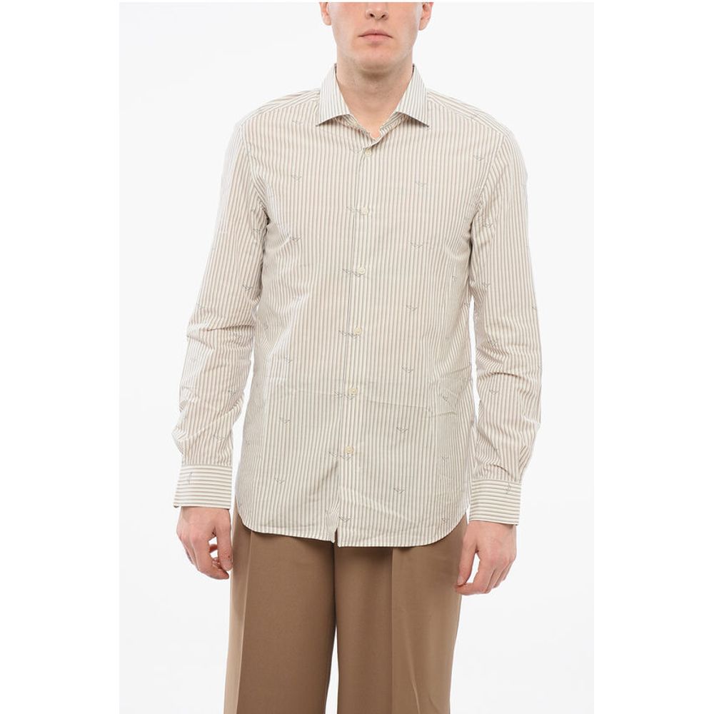 

Бежевая хлопковая рубашка Armani, Beige