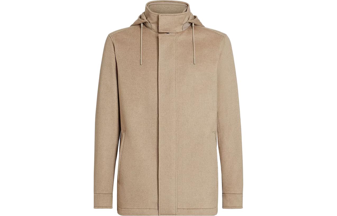

Ermenegildo Zegna Элементы Кашемировое Пальто Оверсайз, Light Umber
