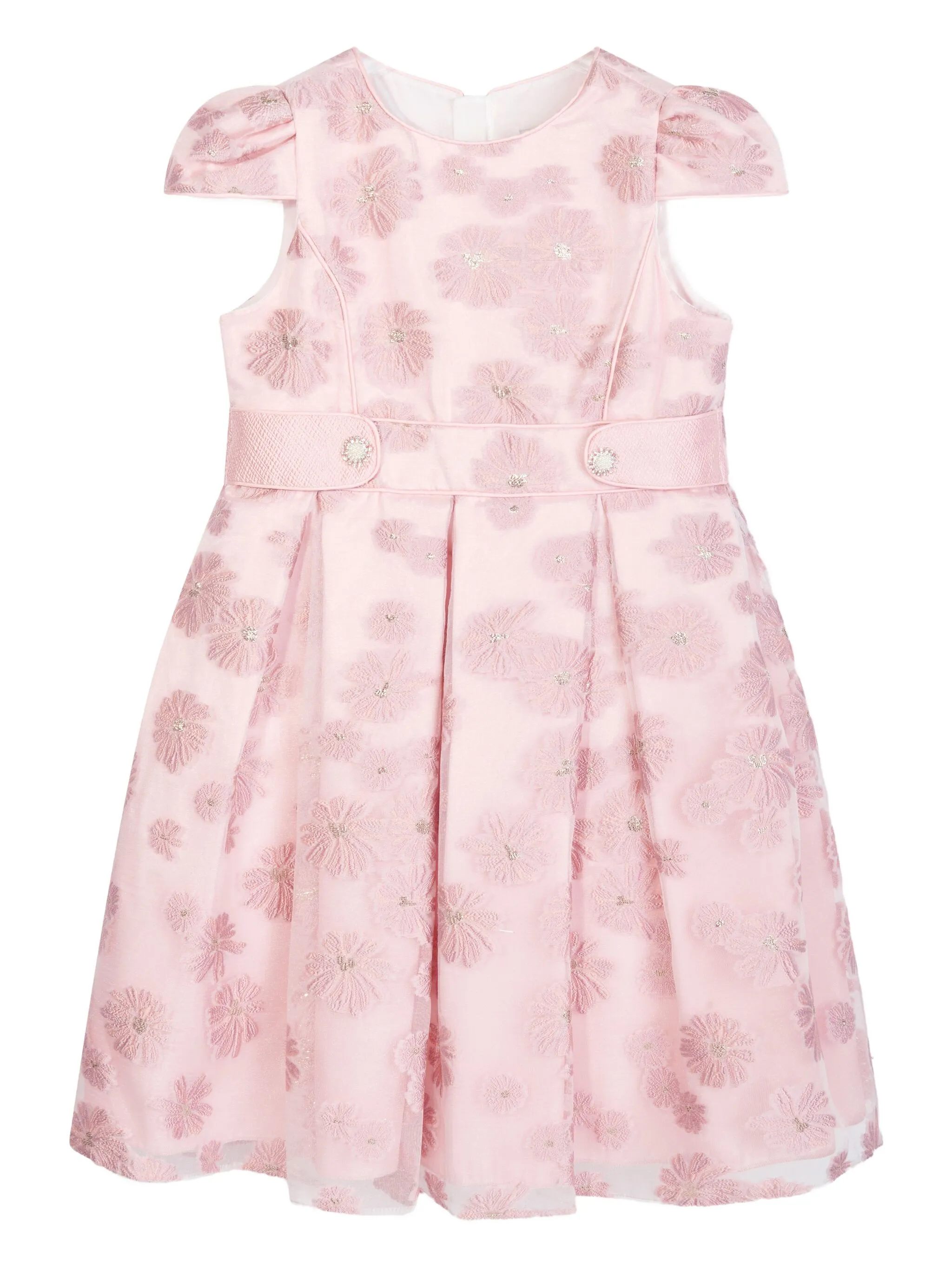 Платье с цветочной вышивкой и плиссировкой Dress & Fleur, розовый — фото 2