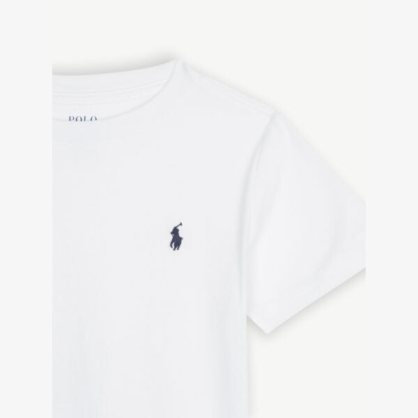 Футболка из хлопкового трикотажа с вышитым логотипом 2–14 лет Polo Ralph Lauren, белый — фото 2