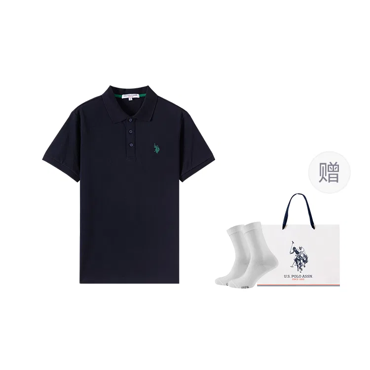 Поло с коротким рукавом U.S. POLO ASSN. горчичный — фото 3
