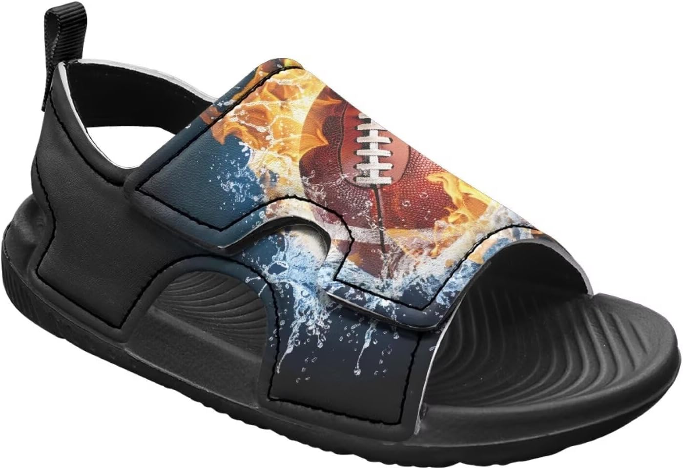 

Сандалии для малышей, детские шлепанцы для бассейна, легкие летние тапочки для детей Taierverra, Football Flame