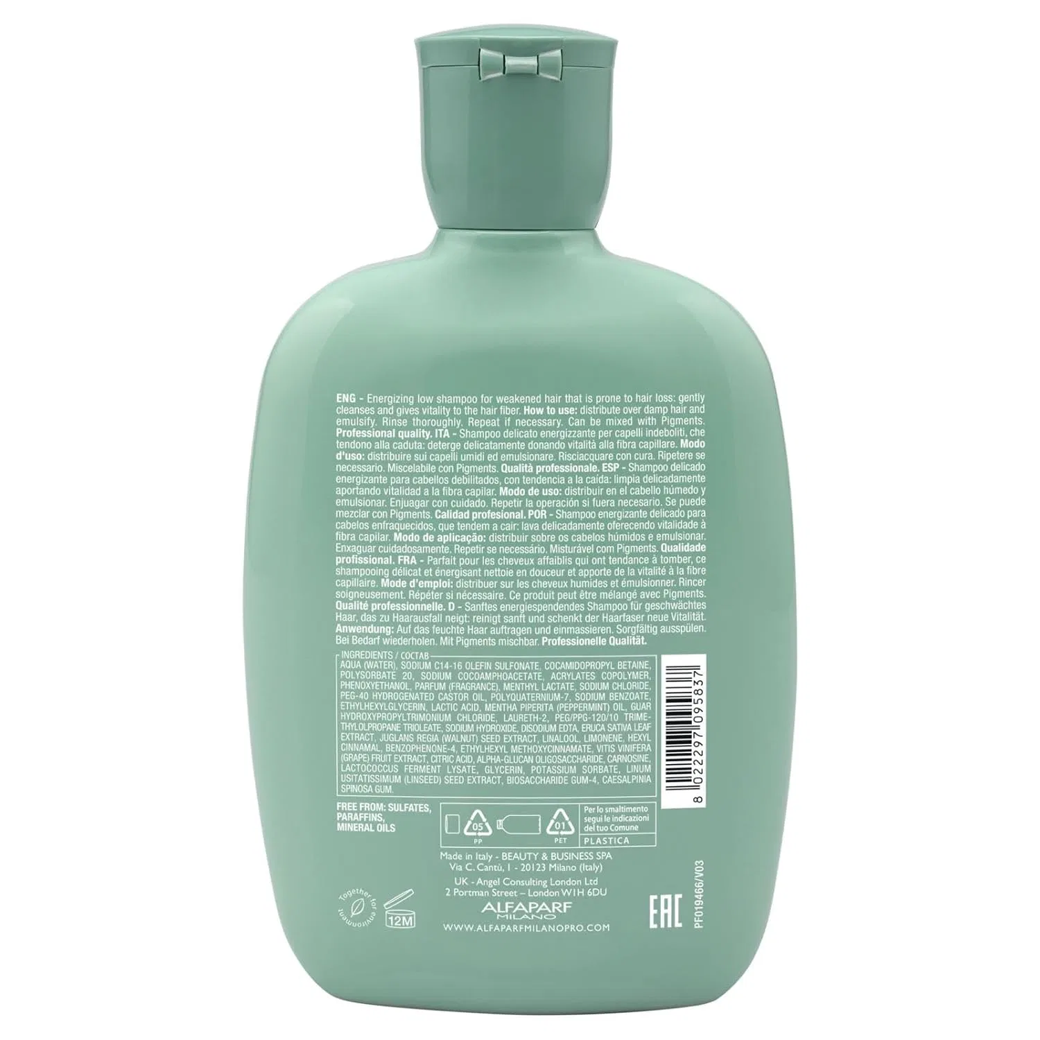 Энергетический шампунь для кожи головы «Semi Di Lino Scalp Renew Energizing Low» от Alfaparf Milano Alfaparf Milano — фото 2