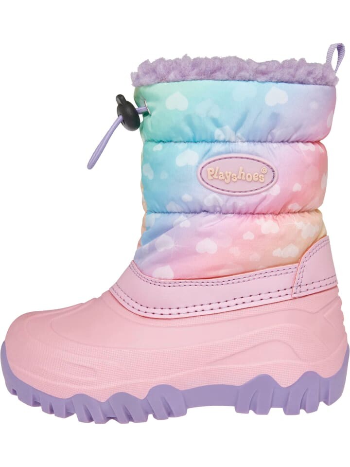 

Сапоги Playshoes Winter-Bootie Regenbogen, розовый