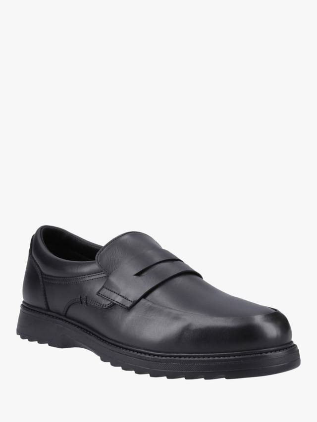 Детские школьные туфли Rocco Custom Fit из кожи Hush Puppies, Black — фото 2