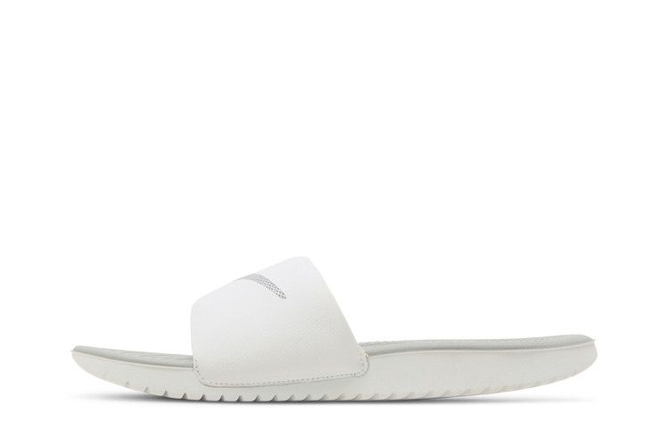 Сандалии Nike Wmns Kawa Slide 'White Metallic Silver', белый — фото 4
