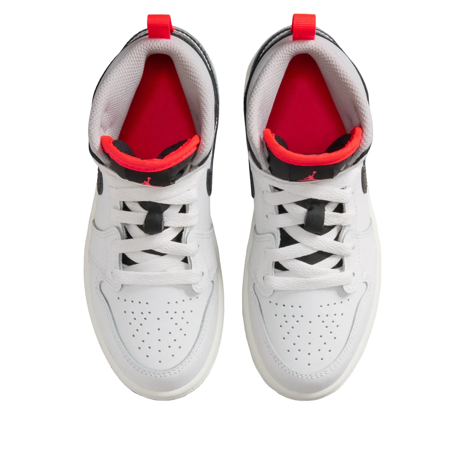 Кроссовки Jordan 1 Mid 'Summit White Infrared Black' DQ8424-109, белый — фото 2