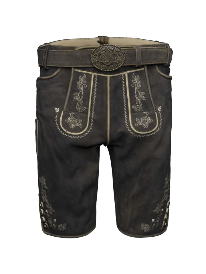 

KRÜGER Кожаные брюки Arendt темно-коричневого цвета