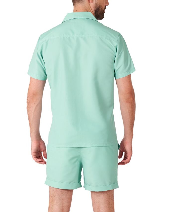 Мужская рубашка Magic Mint с короткими рукавами и усилителем; Комплект шорт OppoSuits, синий — фото 2