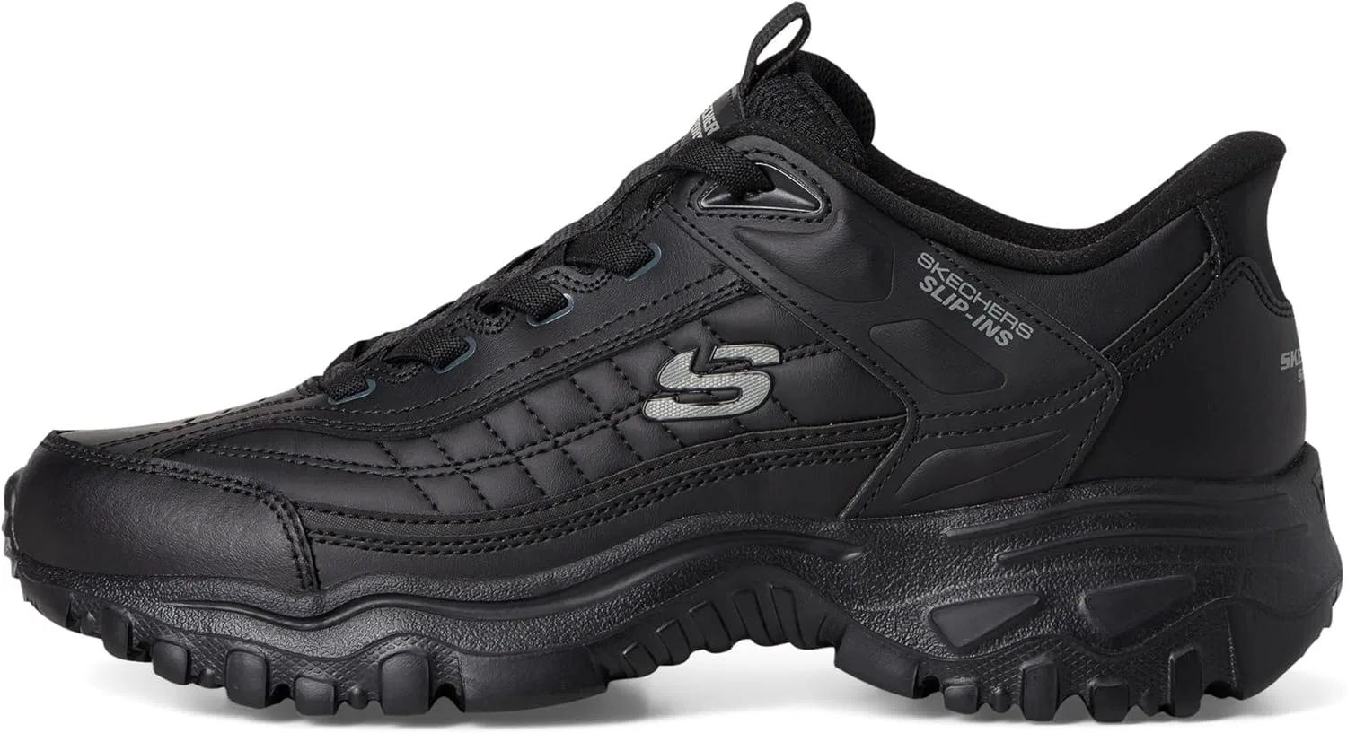 Мужские кроссовки Skechers Afterburn E'lite Grill Corporal Hands Free Slip-in Trainers, Black — фото 4